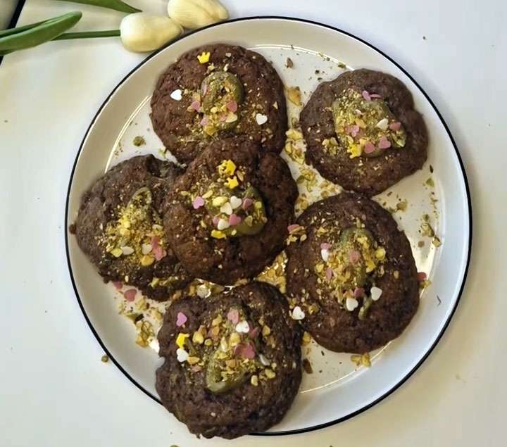 Pisztáciás brownie keksz