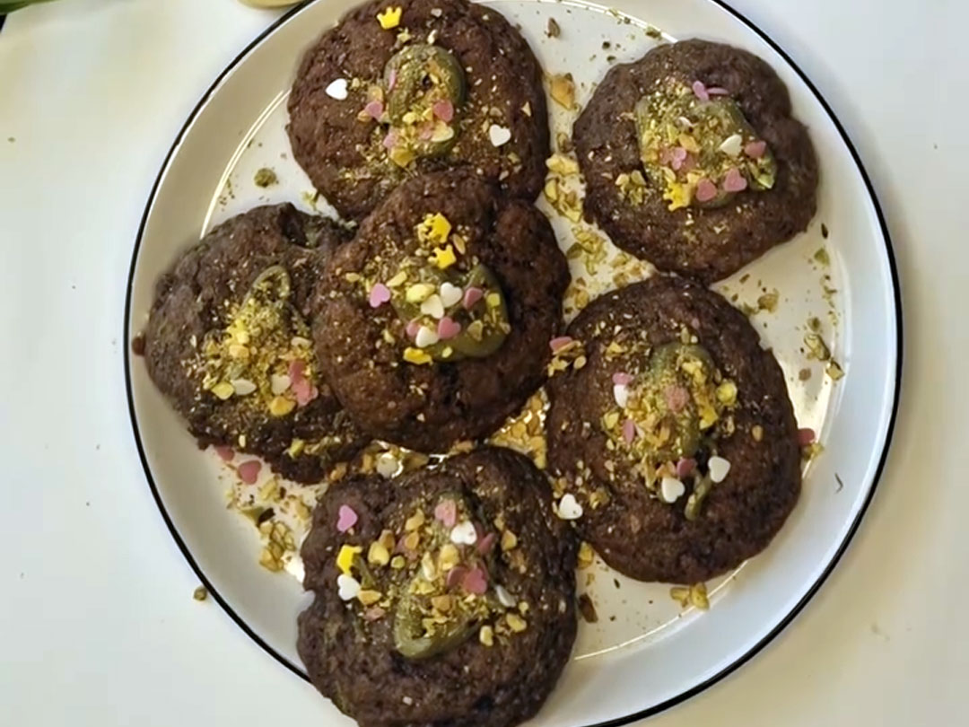 Pisztáciás brownie keksz