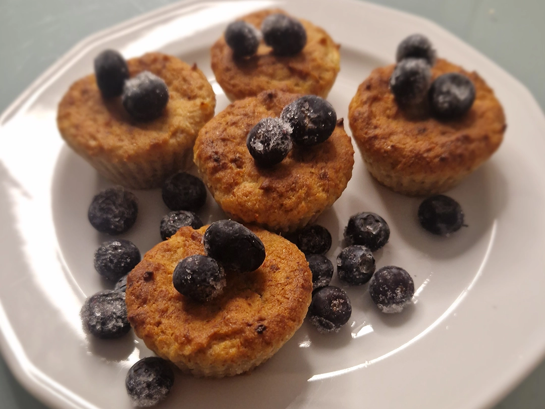 Tojásmentes banános-kókuszos muffin