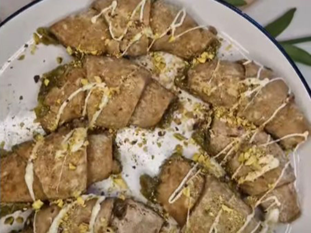 Pisztáciás mini croissant